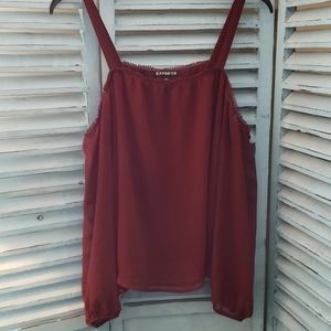 Express cold shoulder top